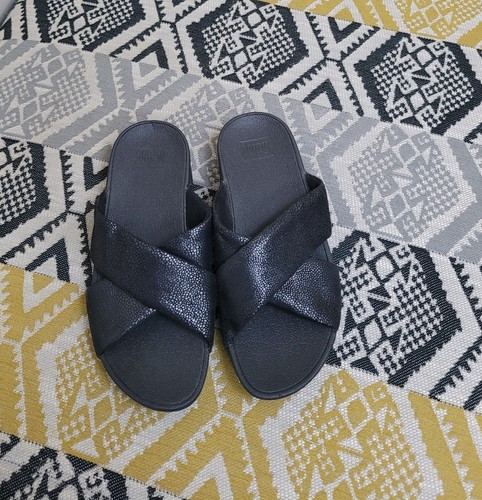 Euc womens black fitflop lulu - black,