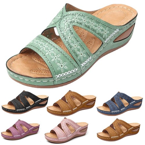 Orthopedic flat mules summer - flat,